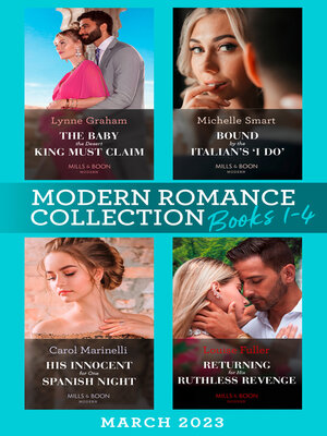 cover image of Modern Romance March 2023 Books 1-4
